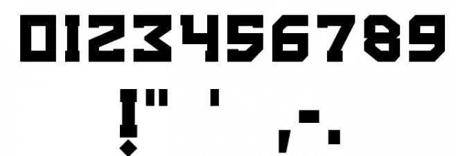 Eurocentric Font OTHER CHARS