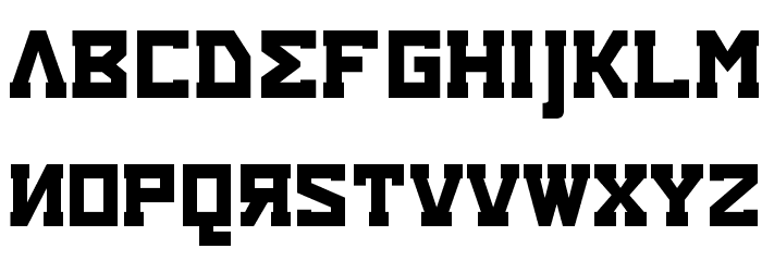 Eurocentric Font LOWERCASE