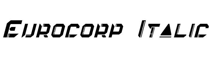 Eurocorp Italic  フリーフォントのダウンロード