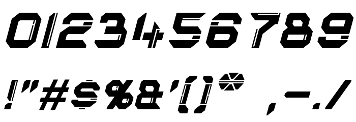 Eurocorp Italic Font OTHER CHARS