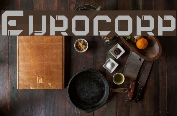 Eurocorp Font examples