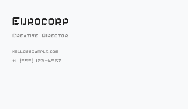 Eurocorp Business Card