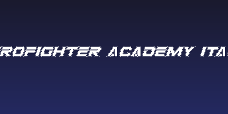 Eurofighter Academy Italic Social Header