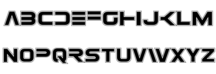 Eurofighter Academy Font LOWERCASE