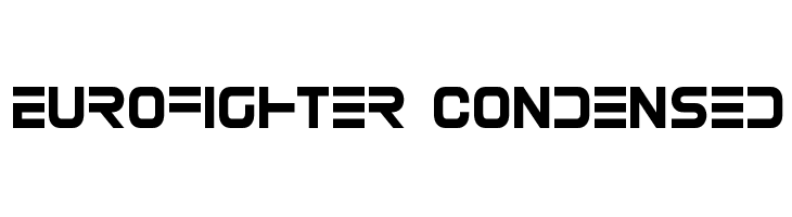 Eurofighter Condensed  font caratteri gratis