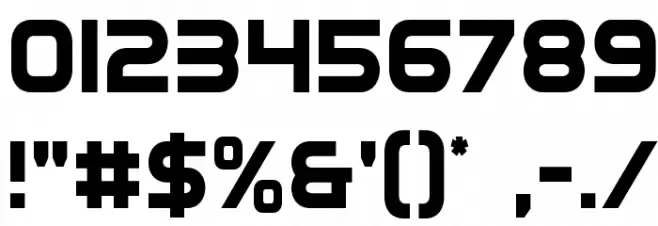 Eurofighter Condensed Font OTHER CHARS