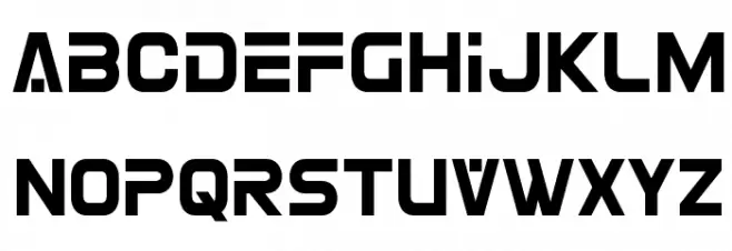 Eurofighter Condensed Schriftart Groß