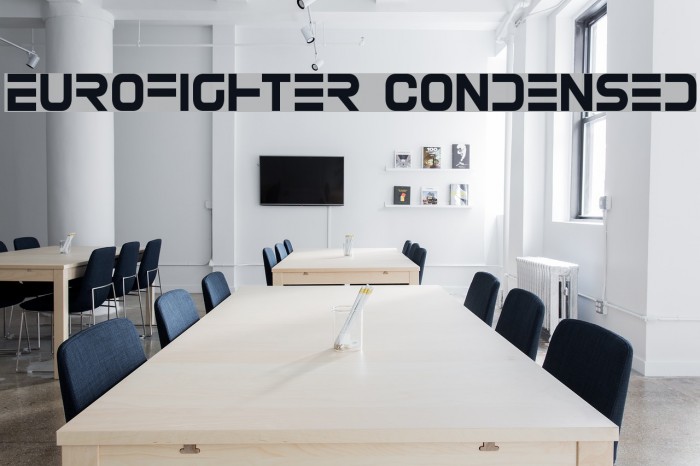 Eurofighter Condensed Font examples
