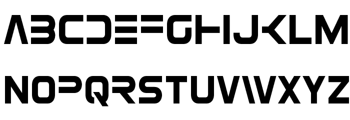 Eurofighter Condensed Font LOWERCASE