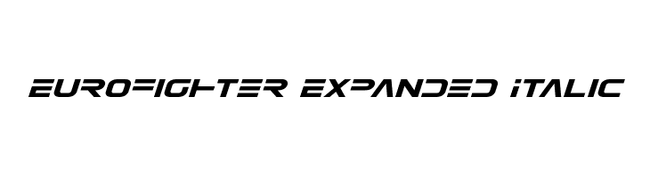 Eurofighter Expanded Italic  フリーフォントのダウンロード