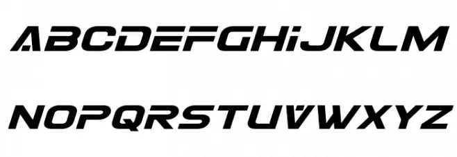 Eurofighter Expanded Italic Шрифта ВЕРХНИЙ