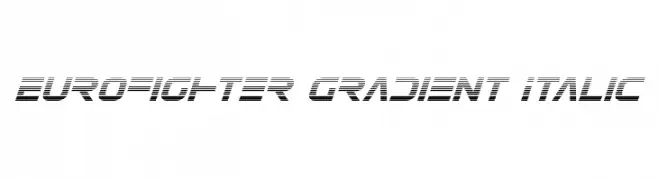Eurofighter Gradient Italic  baixar fontes gratis