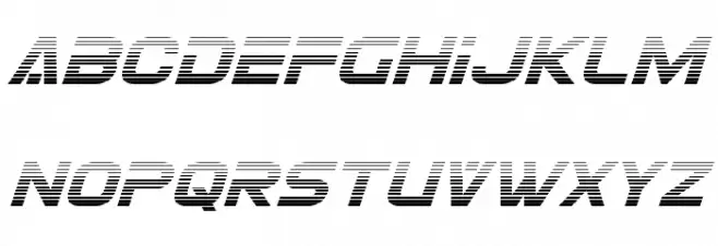 Eurofighter Gradient Italic Шрифта ВЕРХНИЙ