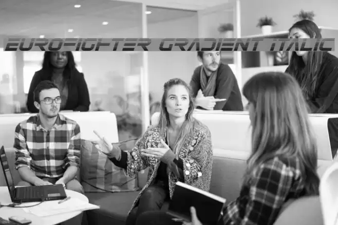 Eurofighter Gradient Italic Font examples