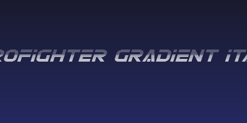 Eurofighter Gradient Italic Social Header