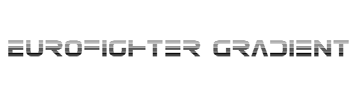Eurofighter Gradient Font