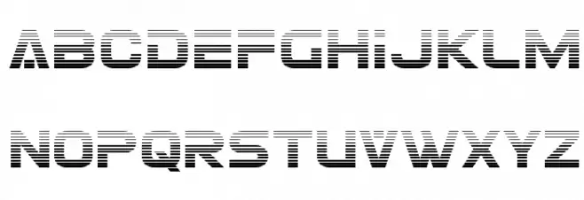 Eurofighter Gradient Шрифта ВЕРХНИЙ