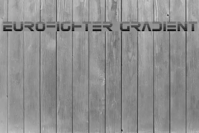 Eurofighter Gradient Font examples