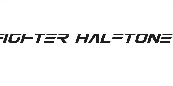 Eurofighter Halftone Italic Logo