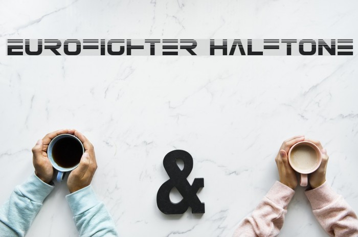 Eurofighter Halftone Font examples