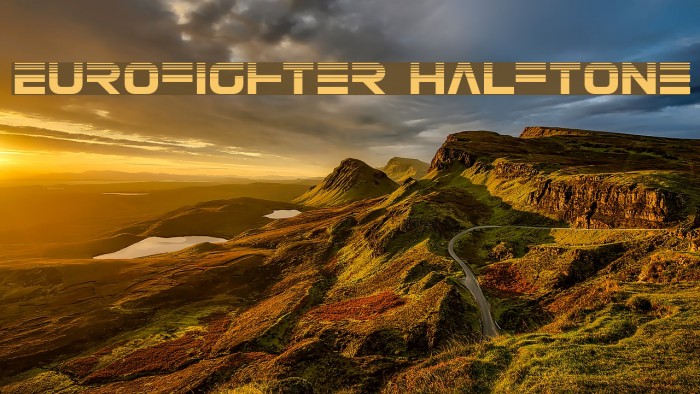 Eurofighter Halftone Font examples