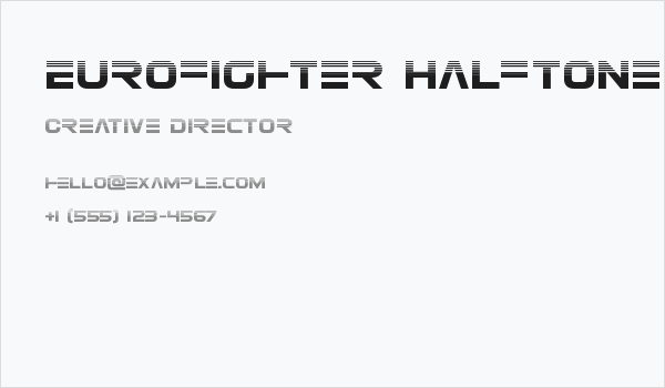 Eurofighter Halftone Business Card