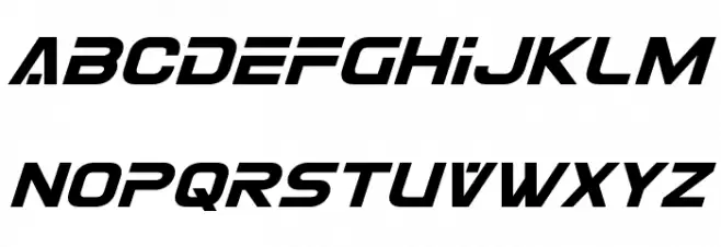 Eurofighter Italic Шрифта ВЕРХНИЙ
