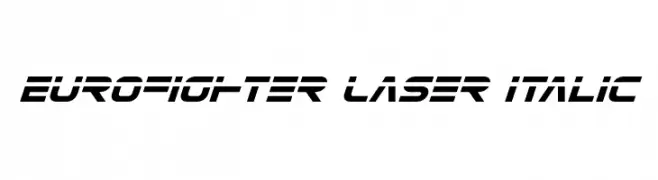 Eurofighter Laser Italic  baixar fontes gratis