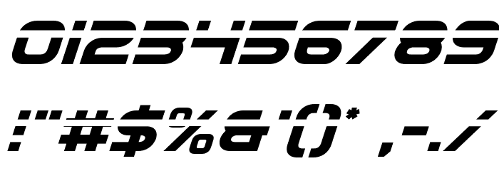Eurofighter Laser Italic Schriftart Anderer Schreiben