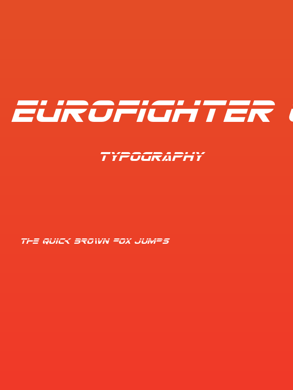 Eurofighter Laser Italic Poster