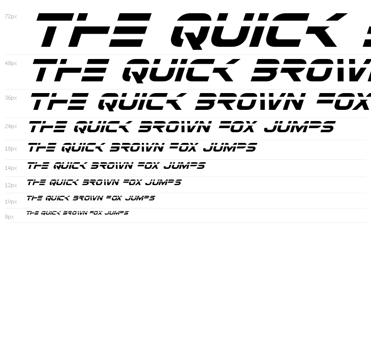 Eurofighter Laser Italic Waterfall