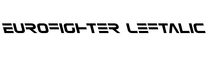 Eurofighter Leftalic  les polices de caractères gratuit tlcharger
