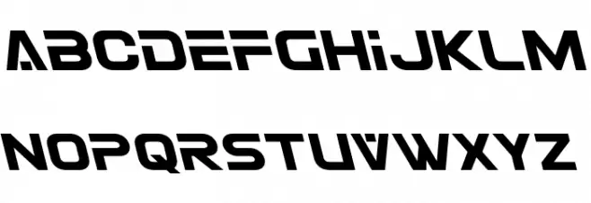 Eurofighter Leftalic Schriftart Groß