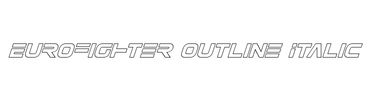 Eurofighter Outline Italic  नि: शुल्क फ़ॉन्ट्स डाउनलोड