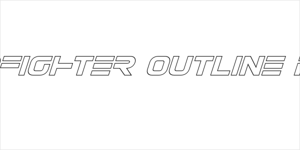 Eurofighter Outline Italic Logo