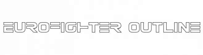 Eurofighter Outline  baixar fontes gratis