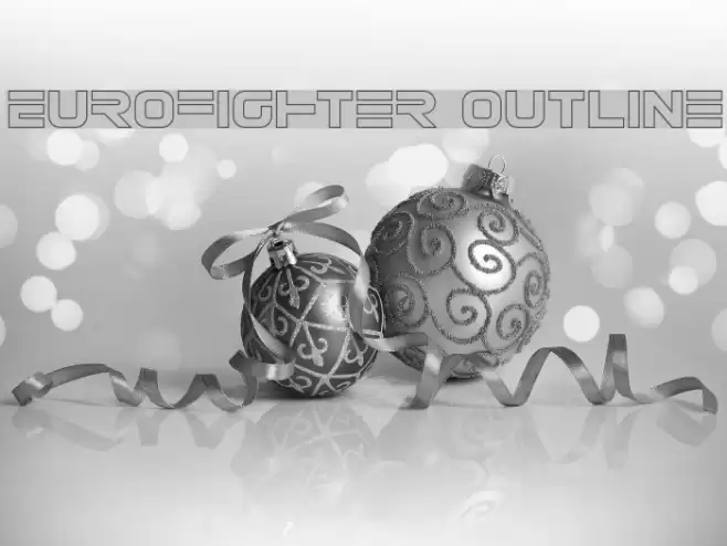 Eurofighter Outline Font examples