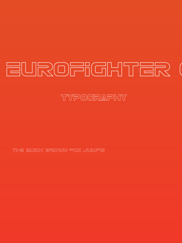 Eurofighter Outline Poster