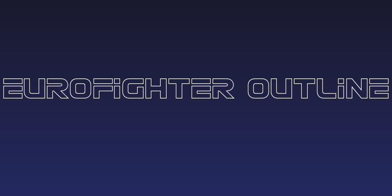 Eurofighter Outline Social Header