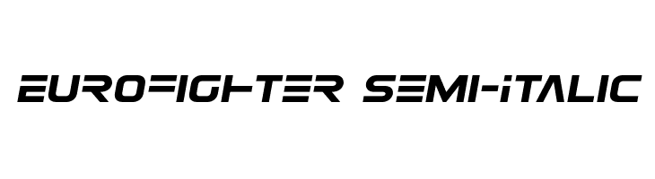 Eurofighter Semi-Italic  Frei Schriftart Herunterladen