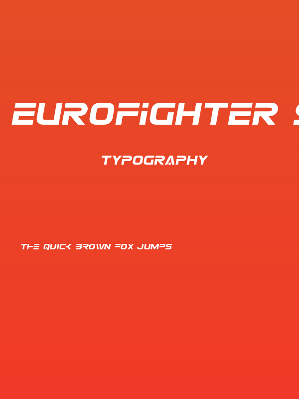 Eurofighter Semi-Italic Poster