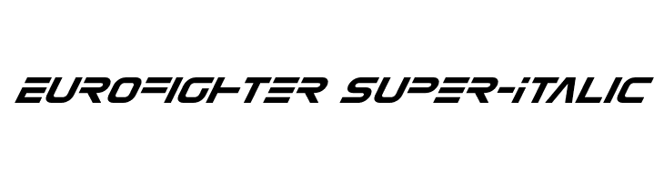 Eurofighter Super-Italic  Free Fonts Download