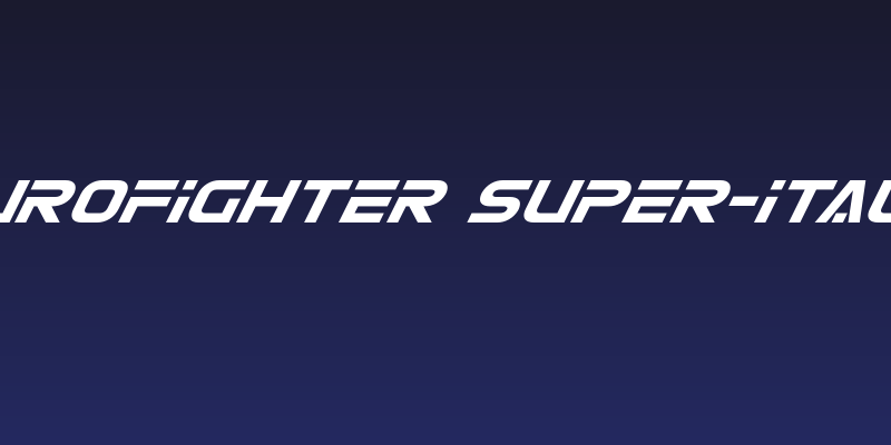 Eurofighter Super-Italic Social Header