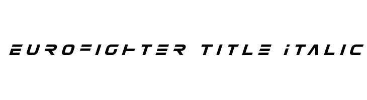 Eurofighter Title Italic  नि: शुल्क फ़ॉन्ट्स डाउनलोड