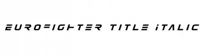 Eurofighter Title Italic 
