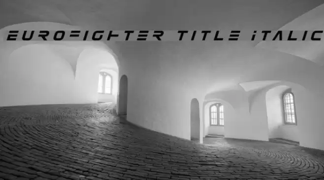 Eurofighter Title Italic Font examples
