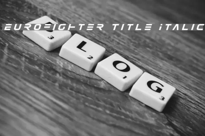 Eurofighter Title Italic Font examples