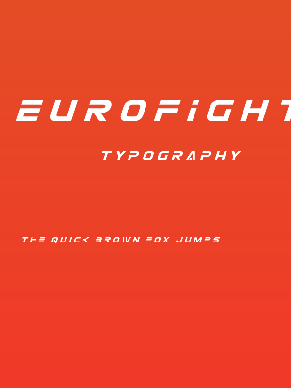 Eurofighter Title Italic Poster