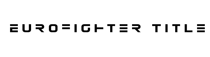 Eurofighter Title  Free Fonts Download