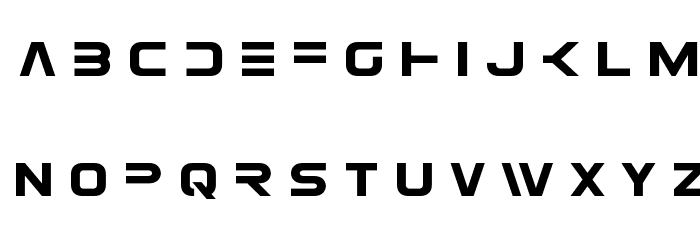Eurofighter Title Font LOWERCASE